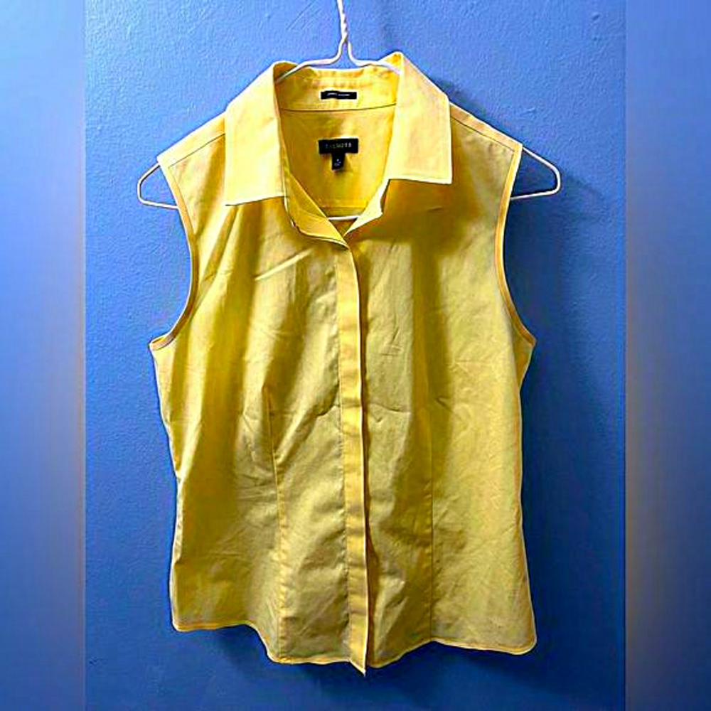 Talbots‎ Yellow Button Down Blouse